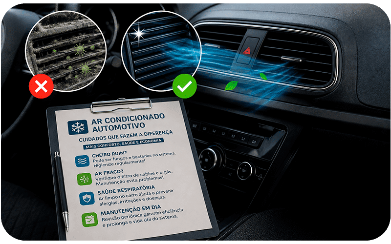 Ar-Condicionado com cheiro ruim ou fraco?