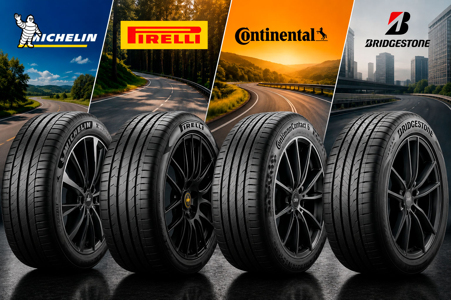 Michelin vs Pirelli vs Continental vs Bridgestone: Qual Pneu Vale Mais a Pena?
