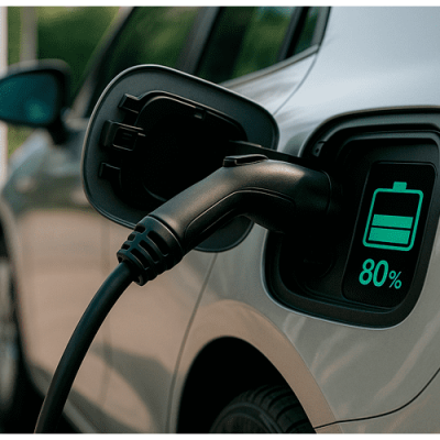 O Segredo dos 80%: Por Que a Recarga de Carros Elétricos Não Vai Até 100%?