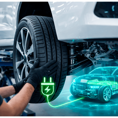 A Nova Era da Manutenção: O que muda nos serviços de Suspensão e Pneus para Carros Híbridos e Elétricos?
