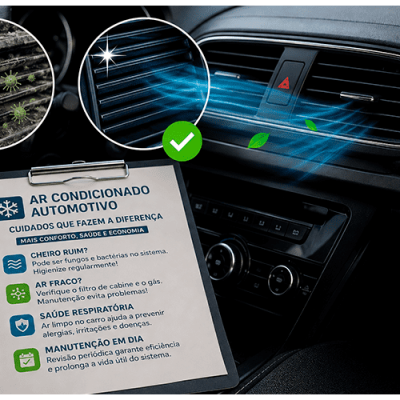 Ar-Condicionado com cheiro ruim ou fraco?